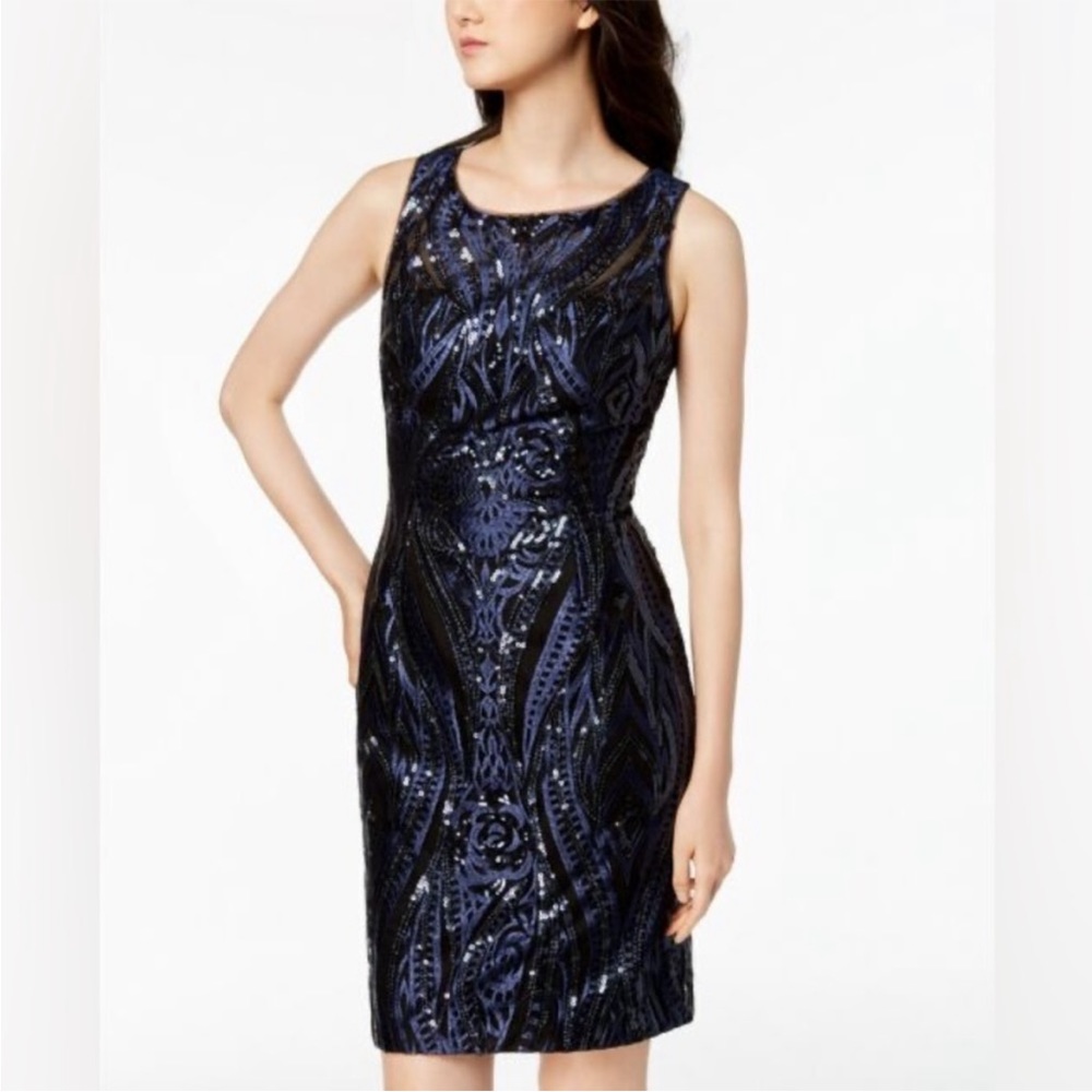 Calvin Klein sequence royal blue dress, size 6